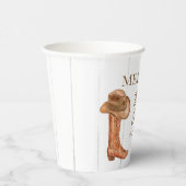 Rustic Country Boots Brautparty Custom Pappbecher (Rechts)