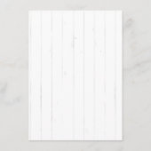 Rustic Country Boots Brautparty Danke Karte (Rückseite)