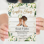 Rustic Country Boots Couple's Dusche Einladung<br><div class="desc">Rustic Country Boots Couple's Dusche Einladung</div>