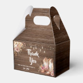 Rustic Country Boots Cowgirl Geburtstag Geschenkschachtel (Rückseite)