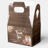 Rustic Country Boots Cowgirl Geburtstag Geschenkschachtel (Geöffnet)