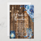 Rustic Country Bridal Shower Invitation  Einladung (Vorne/Hinten)