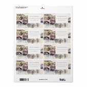 Rustic Country Bridge Riverside Wasserfarbenadress (Vorne)