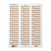 Rustic Country Burlap Lace Twine Address Labels (Vorne)