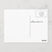 Rustic Country Burlap Lace Wedding Vielen Dank Postkarte (Rückseite)