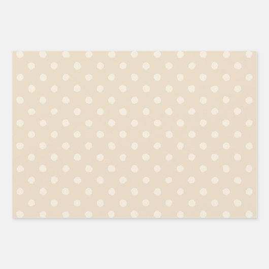 Rustic Country Chic Cream Patterns Geschenkpapier Set (Vorderseite 3)