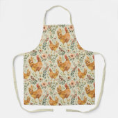 Rustic Country Chicken Pattern Schürze (Vorderseite)