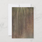 Rustic Country Cowboy Boots Wedding RSVP Karte (Rückseite)