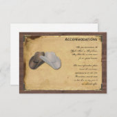 Rustic Country Cowboy Hats Barbed Wire Wedding Begleitkarte (Vorne/Hinten)