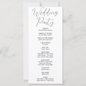 Rustic Country Daisies White Wedding Program (Rückseite)