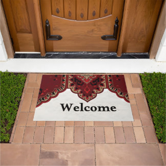 Rustic Country Entryway Doormat with Decorative Ar Fußmatte