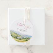 Rustic Country Farm Wedding Vielen Dank Geschenkanhänger (Beispiel)