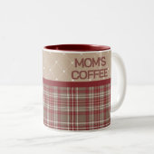 Rustic Country Farmhouse Plaid Zweifarbige Tasse (VorderseiteRechts)