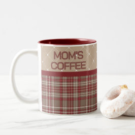 Rustic Country Farmhouse Plaid Zweifarbige Tasse