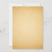 Rustic Country Floral Horseshoe Einladung Hochzeit (Rückseite)