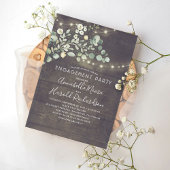 Rustic Country Greenerity Garden Engagement Party Einladung