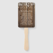 RUSTIC Country Hochzeitskerzenleuchten Fächer (Rückseite)