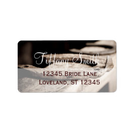 Rustic Country Horseshoes Cowboy Wedding Label Adressaufkleber