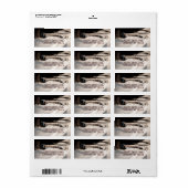 Rustic Country Horseshoes Cowboy Wedding Label Adressaufkleber (Vorne)