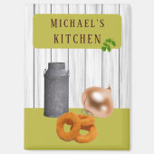 Rustic Country Kitchen with Name Magnet (Vorderseite)