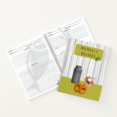 Rustic Country Kitchen with Name Recipe Book Notizblock (Innenseite)
