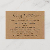 Rustic Country Kraft Abend Event Ticket Einladung (Vorderseite)