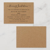 Rustic Country Kraft Abend Event Ticket Einladung (Vorne/Hinten)