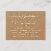 Rustic Country Kraft Abend Event Ticket Einladung (Vorderseite)