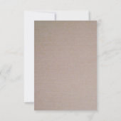 Rustic Country Kraft Wedding RSVP Karte (Rückseite)