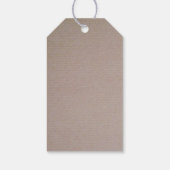 Rustic Country Kraft Wedding Vielen Dank für Ihr I Geschenkanhänger (Rückseite)