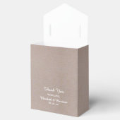Rustic Country Kraft Wedding Vielen Dank Geschenkschachtel (Geöffnet)