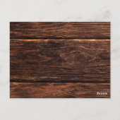 Rustic Country Mason String Lights Honeymoon Fund Postkarte (Rückseite)