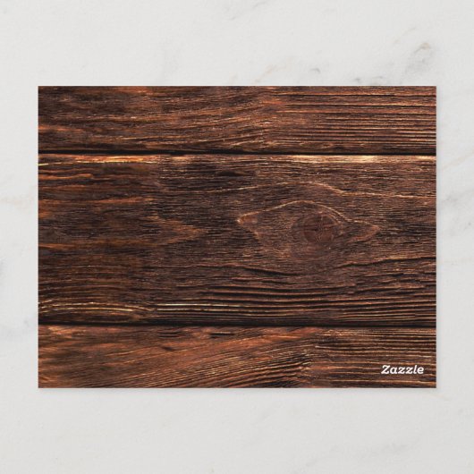 Rustic Country Mason String Lights Honeymoon Fund Postkarte (Rückseite)