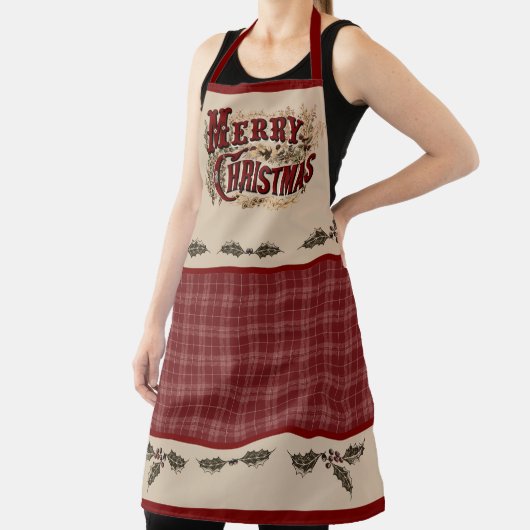 Rustic Country "Merry Christmas" Apron Schürze (InSitu)