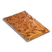 rustic country old west cowboy western leather notizblock (Rechte Seite)