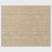 Rustic Country Vintage Burlap Geschenkpapier (Flach)