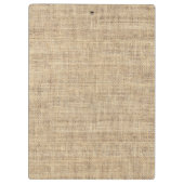 Rustic Country Vintage Burlap Klemmbrett (Rückseite)