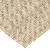 Rustic Country Vintage Burlap Kurzer Tischläufer (Ecke)