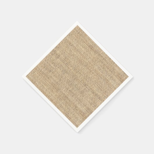 Rustic Country Vintage Burlap Serviette (Ecke)