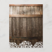 Rustic Country Wedding Details | String of Lights Begleitkarte (Rückseite)