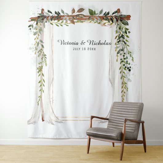 Rustic Country Wedding Foto Stand Hintergrund Wandteppich (Beispiel)