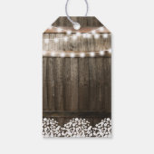 Rustic Country Wedding Gefallen Vielen Dank Geschenkanhänger (Rückseite)