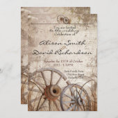 Rustic country wedding invitation einladung (Vorne/Hinten)