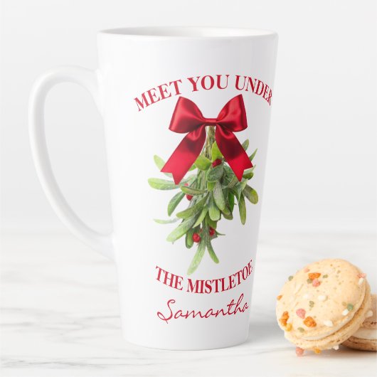 Rustic Country Western Mistletoe Large Mug Milchtasse (Beispiel)