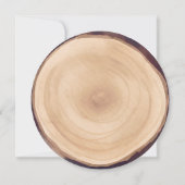 Rustic Country Wood Baby Dusche Einladung (Rückseite)