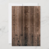 Rustic Cowboy Boots Lantern Gold Confetti Wedding Einladung (Rückseite)