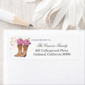 Rustic Cowboy Boots Rosa Rose Rücksendeadresse Eti (Insitu)