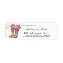 Rustic Cowboy Boots Rosa Rose Rücksendeadresse Eti
