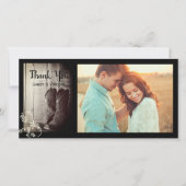 Rustic Cowboy Boots Western Wedding Danke (Vorderseite)