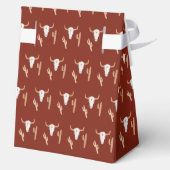 Rustic Cowboy Cactus Beer Arch Boy Baby Dusche Geschenkschachtel (Rückseite)